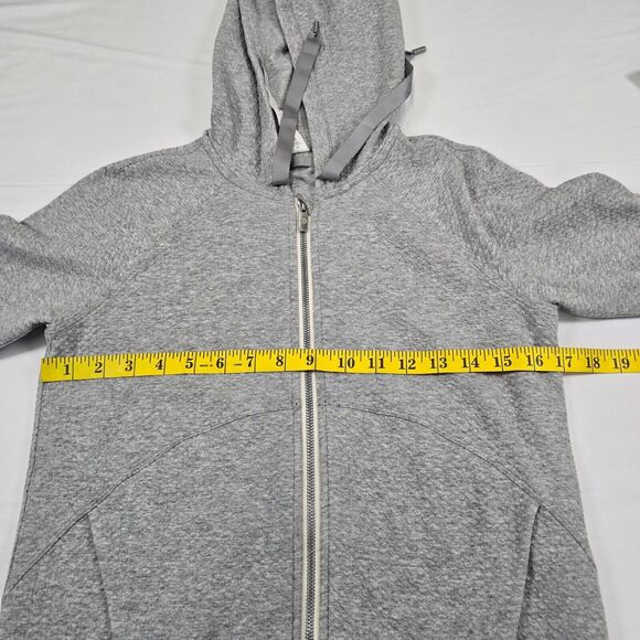 Lululemon Athletica Women's Catch a Moment Full Zip Hoodie Textured Gray Size 4 - Picture 6 of 7